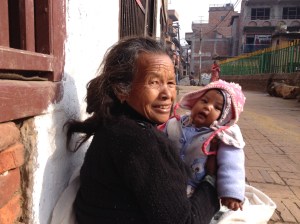 Even the grandmothers have long hair. Copyright Donatella Lorch