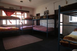 The dormitory rooms are immaculate and Spartan.