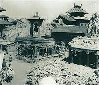 The 1934 Earthquake in Nepal destroyed 80,000 buildings in the capital Kathmandu