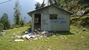 Waste management in Chhomrung in the Annapurna Sanctuary where the local lodges want to ban plastic bags. Courtesy Jerome Edou