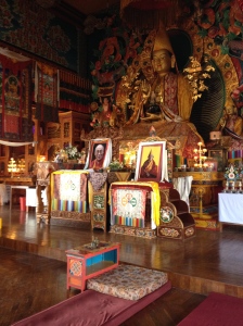 The main prayer hall at Kopan Monastery, one of Nepal's biggest Buddhist monasteries. © Donatella Lorch