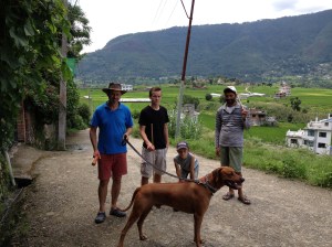 Guarding Biko our first weeks in Kathmandu ©Donatella Lorch