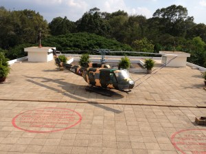 Love those Hueys.  On the rooftop of "Reunification Palace" -- the former South Vietnamese presidential palace. ©Donatella Lorch
