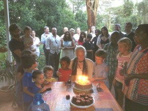 Mina's 93rd birthday in Nairobi, Kenya. © Donatella Lorch