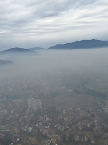 Landing in a winter Kathmandu. © Donatella Lorch